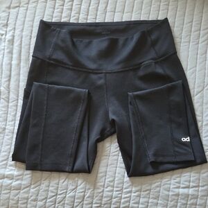 adidas Black Pocketed High-Waist Performance Shorts